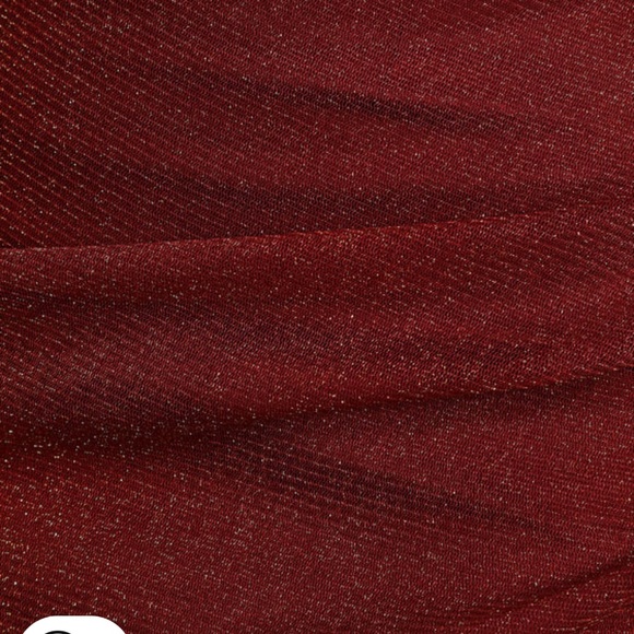 NWT Lulus Next Please Gold and Burgundy Cowl Neck Bodycon Dress - Picture 7 of 15